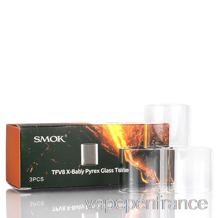 Verre De Remplacement Smok Tfv8 - Baby, Big, X-baby Tfv8 Big Baby (édition Fibre De Carbone) - Stylo Vape Tube En Verre 5 Ml En Verre Unique